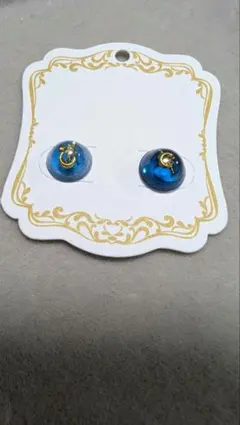 星と月2　スタッドピアス