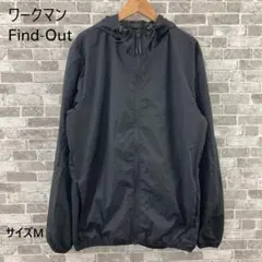ワークマン Find-Out レディース ブルゾン サイズM ナイロン 黒 無地