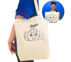 松山画伯作ドアライラストトートバッグ　ドアラ　新品未使用　匿名配送