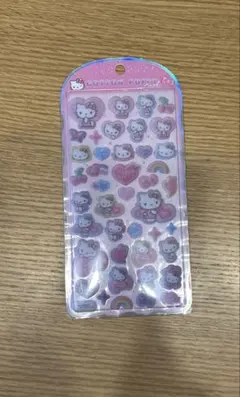 ハローキティ コットンパフィーシール サンリオ 新品 ヒョウ柄