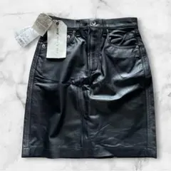 新品 rag & boneJEAN 本革ラムレザースカート ミニ タイト Y2Kのサムネイル
