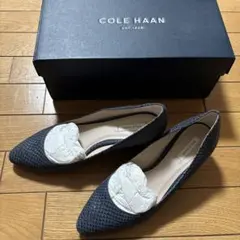 COLE HAAN ネイビー （青）レザー パンプス7