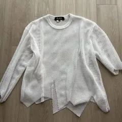 BLACK COMME DES GARCONS Mesh トップスニット - メルカリ