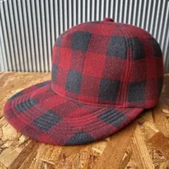 KIJIMA TAKAYUKIキャップ 赤・黒 チェック柄　キジマタカユキ帽子