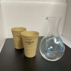 (値下げ)氷ポケット付き冷酒徳利と、プレミアム・モルツ タンブラー 2個 セット