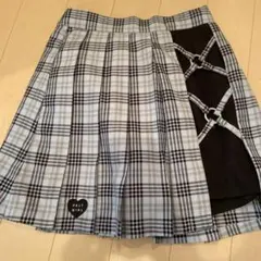 ピンクラテ　キュロット付　プリーツスカート　165cm M