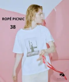 ROPÉ PICNIC　フォトプリントTシャツ　38サイズのサムネイル