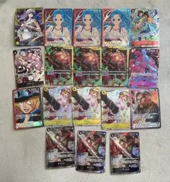 ワンピースカード　パラレル　リーダーパラレル　まとめ売り　18枚セット
