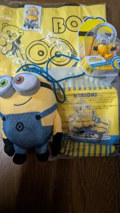 ミニオン　フィギュア　ポーチ　ガマ口ぬいぐるみショルダー　トートバッグ