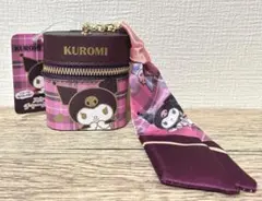 サンリオキャラクターズ　クロミ　スカーフ付き　チャームポーチ
