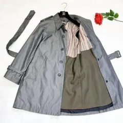 極美品✨　ポールスミス　トレンチコート　ライナー　ウール　マルチストライプ　M