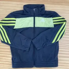 adidas ジャージ 黒/ライムグリーン 110