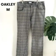 OAKLEY オークリー　ゴルフ ストレッチ パンツ　グレー　 千鳥格子柄　34