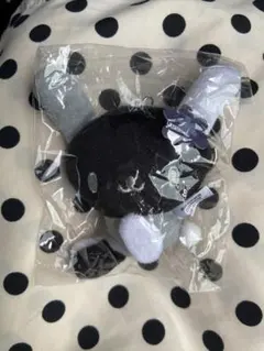 ぬいぐるみマスコット 黒・グレー