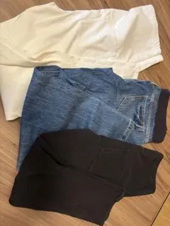 マタニティパンツ 3色セット ハイウエスト