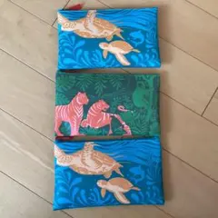 エミレーツ航空 アメニティ 動物柄ポーチ 3点セット