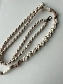 マクラメ　スマホショルダーストラップ