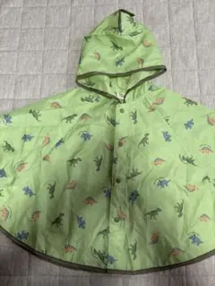 恐竜柄 ベビーレインコート 80-100