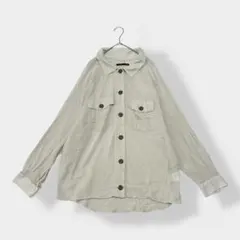 Heather ヘザー ストレッチ シアー シャツ ブラウス ベージュ Fのサムネイル