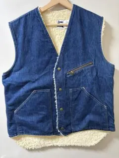 89s carhartt カーハート デニムベスト ボアジャケット L相当 - メルカリ