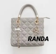 ち*ー様 ★最終価格　2WAYキルティングバッグ　RANDA ランダ　ライトグレ