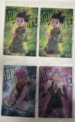 HUNTER×HUNTER イタジャガ ゴン×2 サトツ ポックル 4枚セット