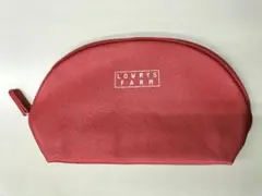 LOWRYS FARM メタリックポーチ レッド