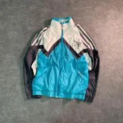 6LA1 【hummel】クレイジーパターン　ナイロンジャケット　古着usedのサムネイル