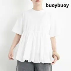 【buoybuoy】40/2マーセライズ天竺 balloon Tシャツのサムネイル