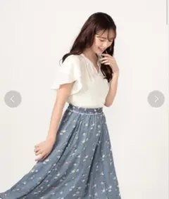 LAISSE PASSE 花柄フレアスカートのサムネイル