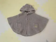 ジェラートピケ　ベビーケープ　ベビーポンチョ　80-90