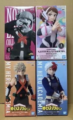 僕のヒーローアカデミア フィギュア 爆豪勝己、轟焦凍、トガヒミコ、麗日お茶子