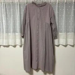 ら*ー様 サマンサモスモス　レースワンピース　グレージュ