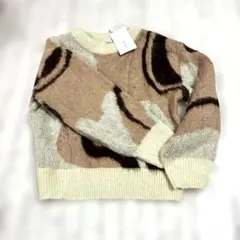 新品未使用　CLASSICAL ELF 抽象模様 長袖ニット