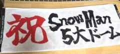 Snow Man 祝5大ドーム　RAYS　2024　タオル