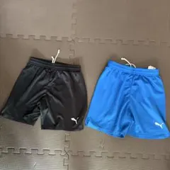 PUMA ハーフパンツ　150 青　黒