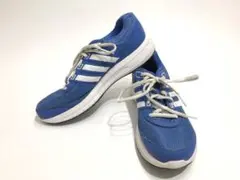 アディダスadidas スニーカー ローカット 26cm 3本ライン ブルー青系