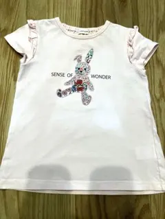 SENSE OF WONDER リバティうさぎTシャツ 120cm
