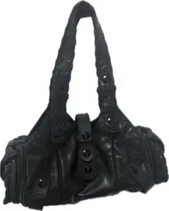 美品 クロエ Chloe シルベラード レザーバッグ ブラック 保存袋付き 