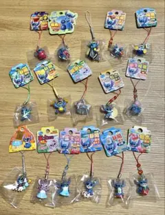 まとめ売り　24個セット ご当地限定　スティッチ　根付け　ストラップ ご当地 Yahoo!オークション ストラップ」の落札相場 ご当地 「スティッチ - ストラップ