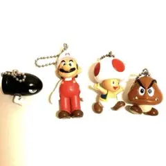スーパーマリオ フィギュアキーホルダー 4点セット