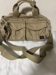 ラブアンドピース ポーター ミリタリー ハンドバッグ 2WAY 金具