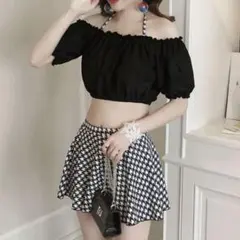 【新品未使用】TeddyShop オフショルダー ビキニ スカート ４点セット