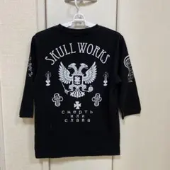 【激レア】スカルワークス 双頭の鷲 マリア 7分袖 Tシャツ 黒 S ロックのサムネイル
