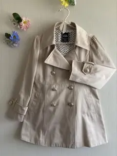 トレンチコート　ダブルブレスト　ベージュ　CECIL McBEE