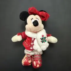 ディズニー　レトロ　ミニー　クリスマス　ぬいば