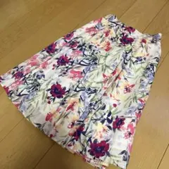 Apuweiser-riche 花柄フレアスカート サイズ2