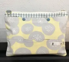 ［s375］北欧柄ショルダーティッシュケース　保育士　お散歩かばん