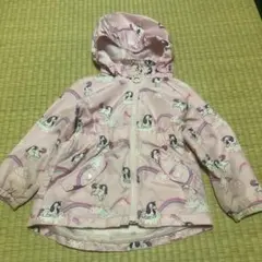 98 100 2-3y H&M ユニコーン ピンク フード ウインドブレーカー