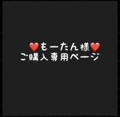 もーたん様専用ページ